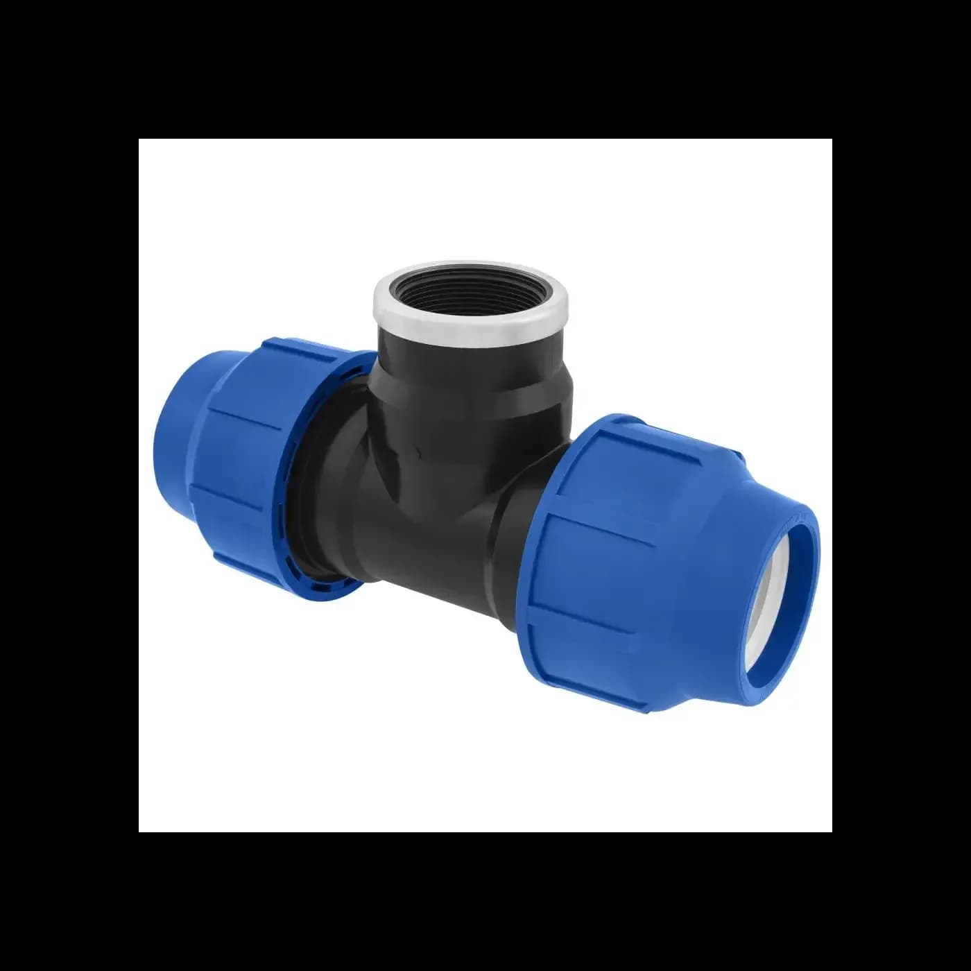 Polypropylene (PP) Compression Female Tee Fitting