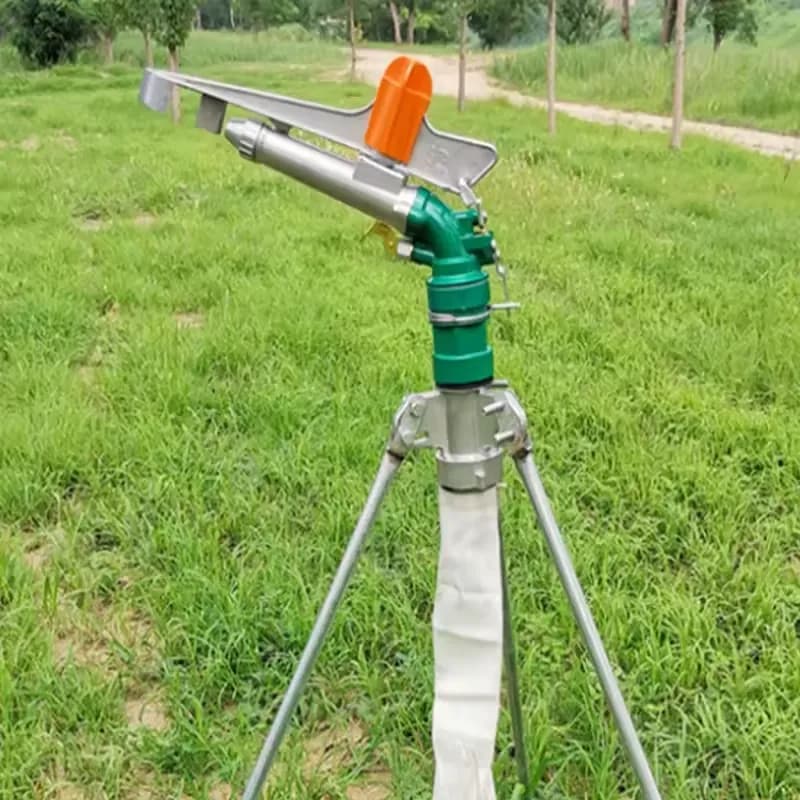 Rain Gun Sprinkler for Irrigation System, Automatic Rotating Rain Spray Gun - 4