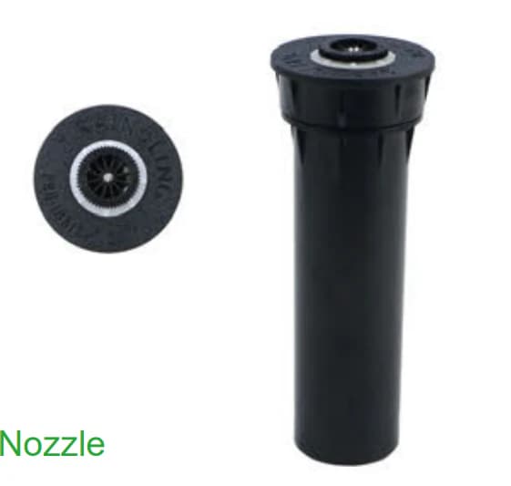 Pop-Up Spray Sprinkler with Fan-Shaped Nozzle