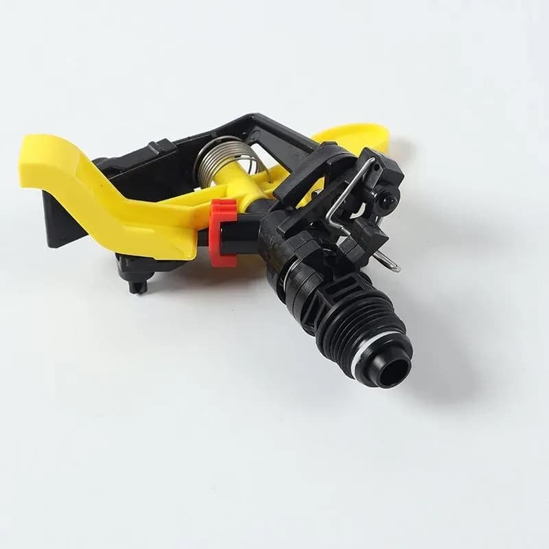 Plastic Impact Sprinkler, Yellow Angle-adjustable Impact Rocker Arm Nozzle - 5