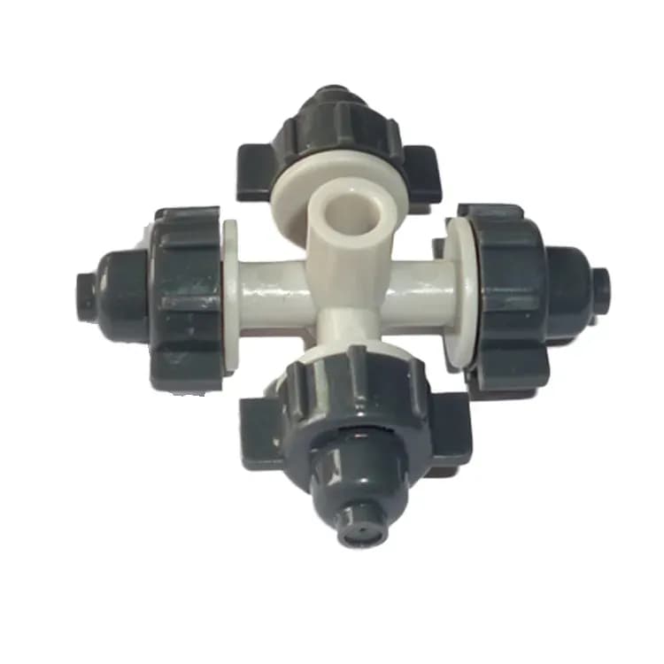 Upgraded 4 Head Misting Nozzle for Irrigation System