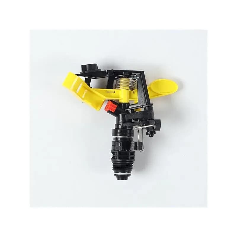 Plastic Impact Sprinkler, Yellow Angle-adjustable Impact Rocker Arm Nozzle - 2