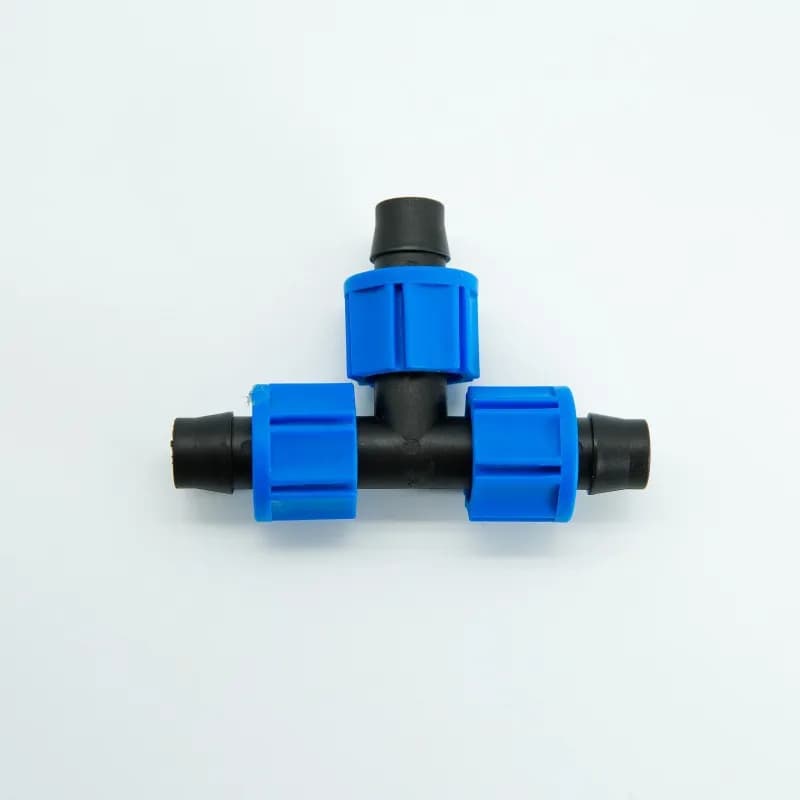 IrriNex Lock Tee Fitting – Drip Tape & Irrigation Pipe Connector