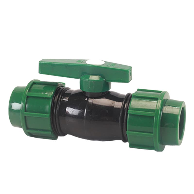 PP Double Union Ball Valve