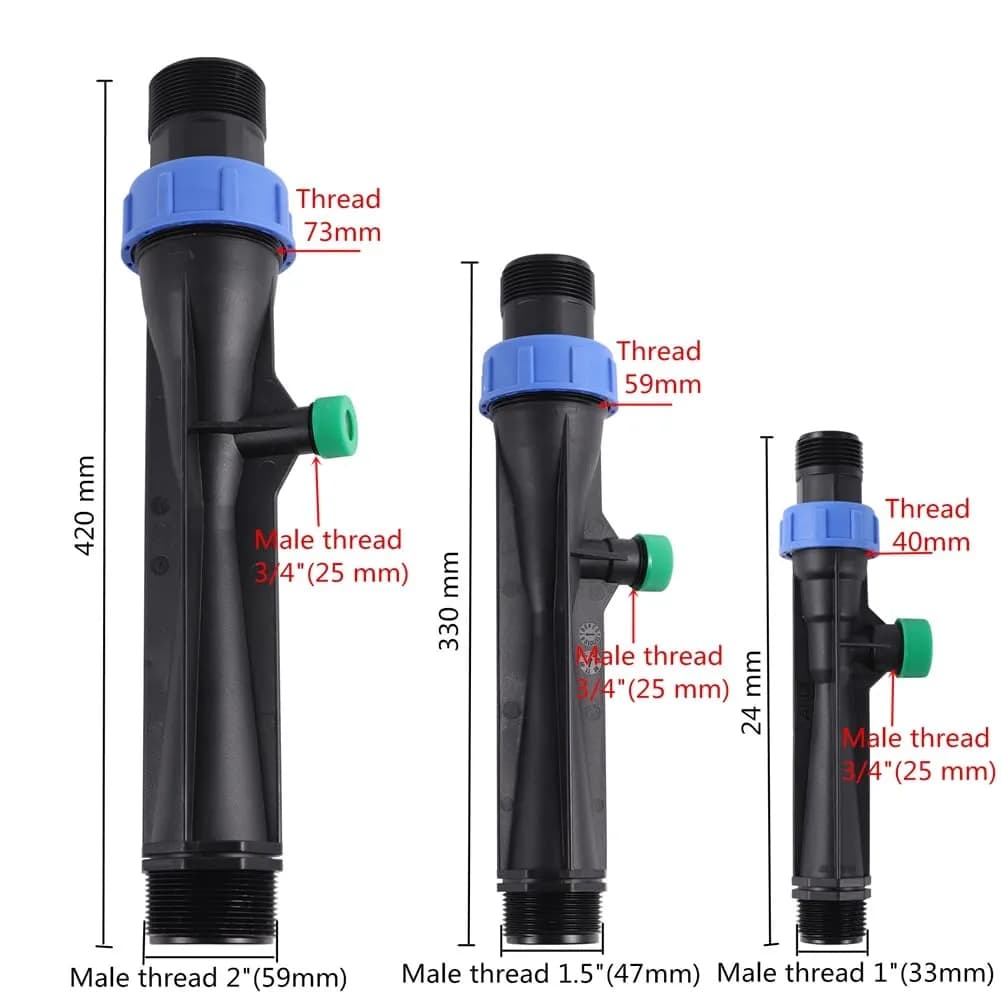 IrriNex Venturi Fertilizer Injector for Drip Irrigation - 6