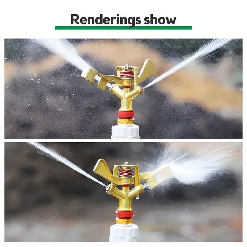 Asperseur à impact métallique réglable – Buse rotative d'irrigation - 8