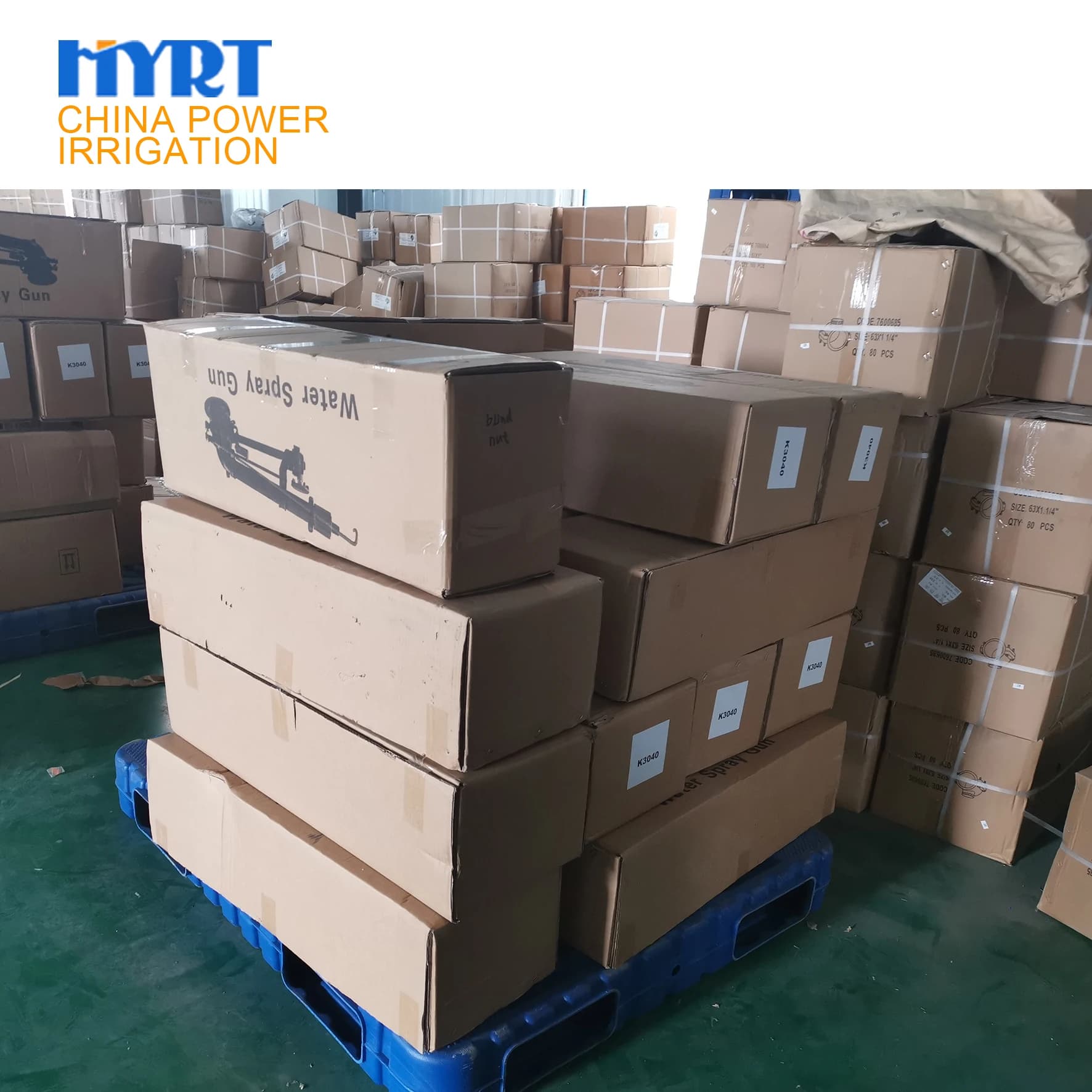 תותח המטרה גדול 1.5" 50m עם הנעת תמסורת 360 ומנגנון פטיש להשקיה חקלאית