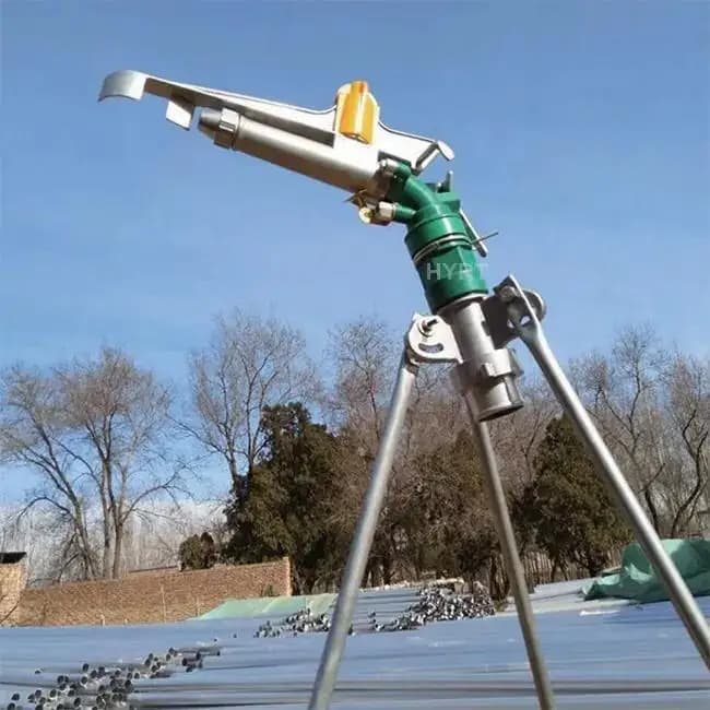 Canhão aspersor automático de impacto 1.5" Inch para pulverização a longa distância, equipamento para sistema de irrigação de terras agrícolas
