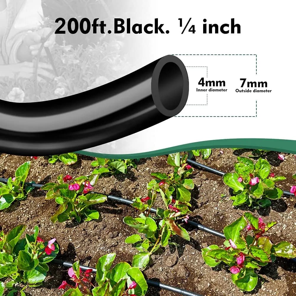 プラスチックチューブ・ホース・パイプ 4/7mm・8/11mm・3/5mm、マイクロ点滴庭園灌漑システム用