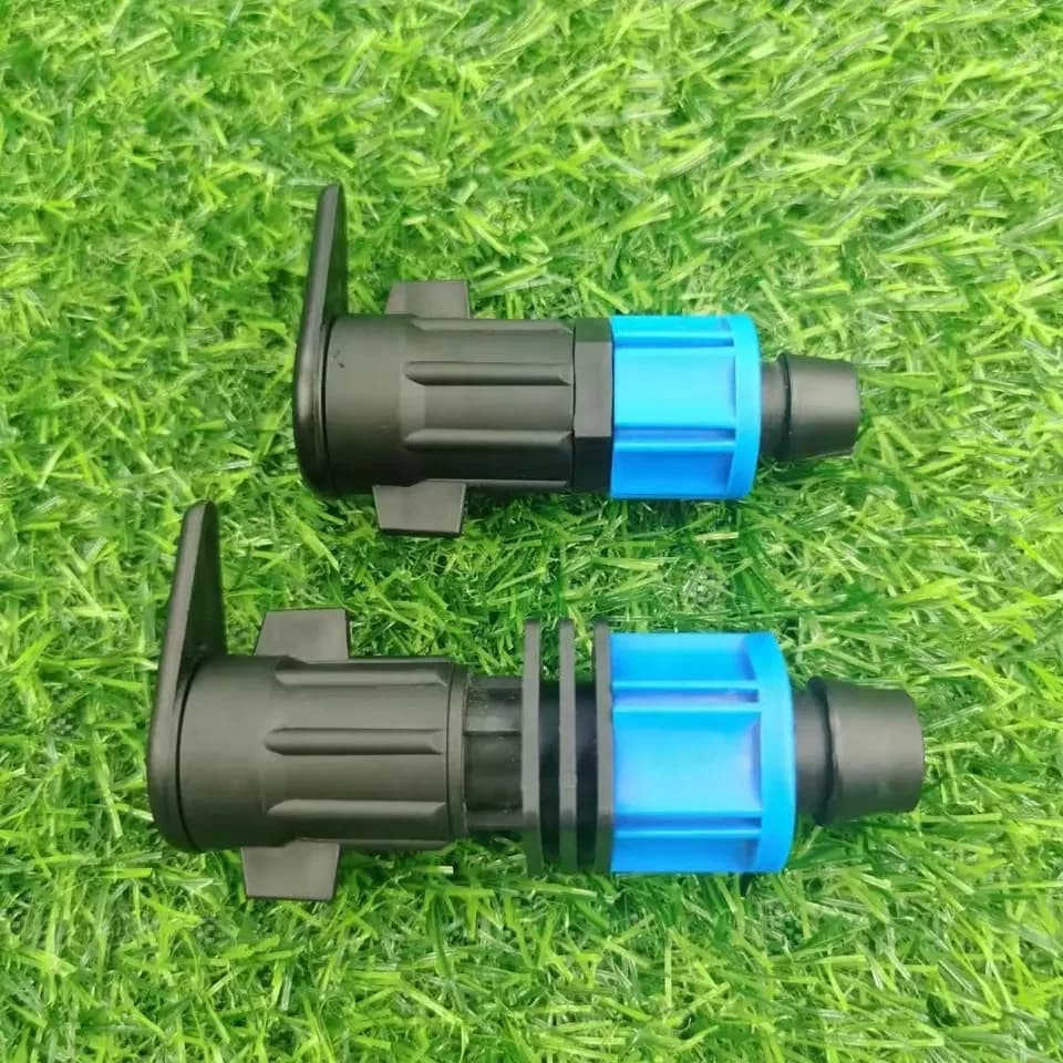 Raccord de dérivation 16mm à écrou de verrouillage pour tuyau et ruban de système goutte-à-goutte, produit à forte vente