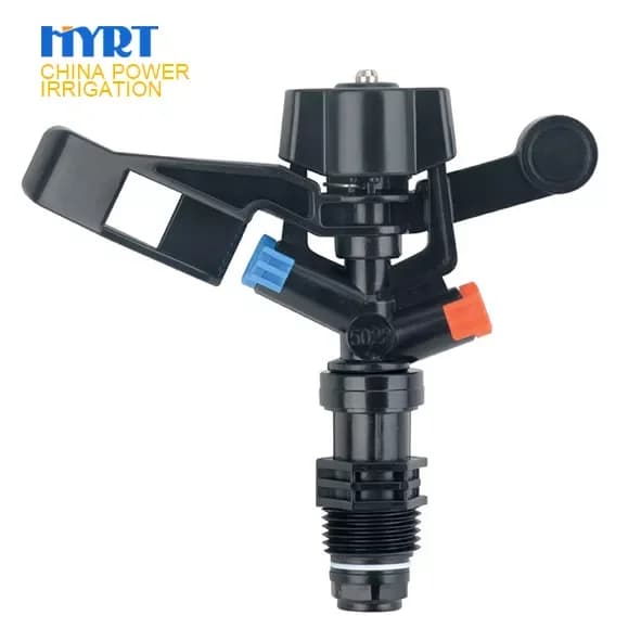 Twin-jet Nozzle Garden Sprinkler 360 Degree Farm Agricultural 1/2 Inch Male Thread Irrigation Impact Plastic butterfly Sprinkler