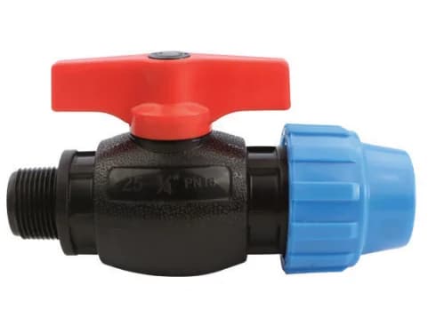 Agriculture Plastic Valve Pe Pipe Valve Male Valve for Water Supply Pe Pipe Saddle Clamp