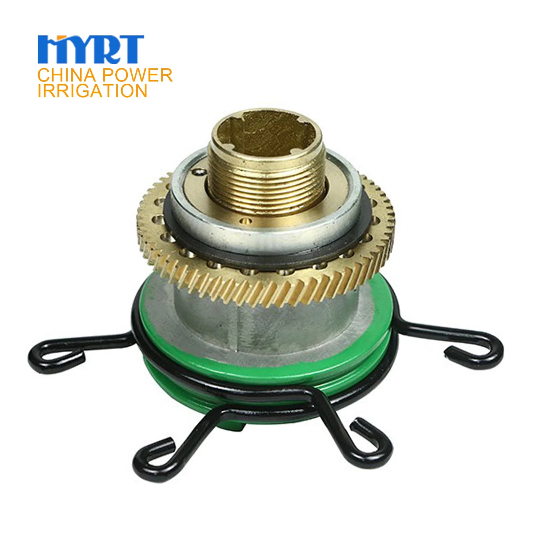 תותח המטרה גדול 1.5" 50m עם הנעת תמסורת 360 ומנגנון פטיש להשקיה חקלאית