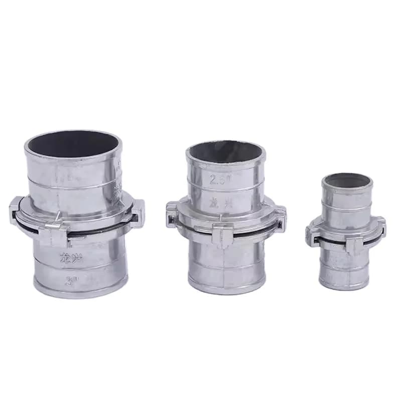Conector rápido de alumínio/ABS para mangueira PVC e união de mangueira de incêndio para irrigação agrícola e abastecimento de água