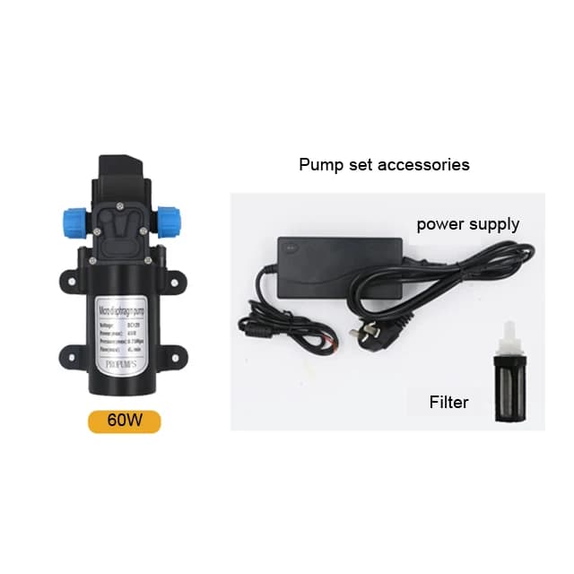 220V+12V60W Quarter-Druckerhöhungspumpe mit mittlerem Druck, selbstansaugende Pumpe und Kühlwasserpumpe
