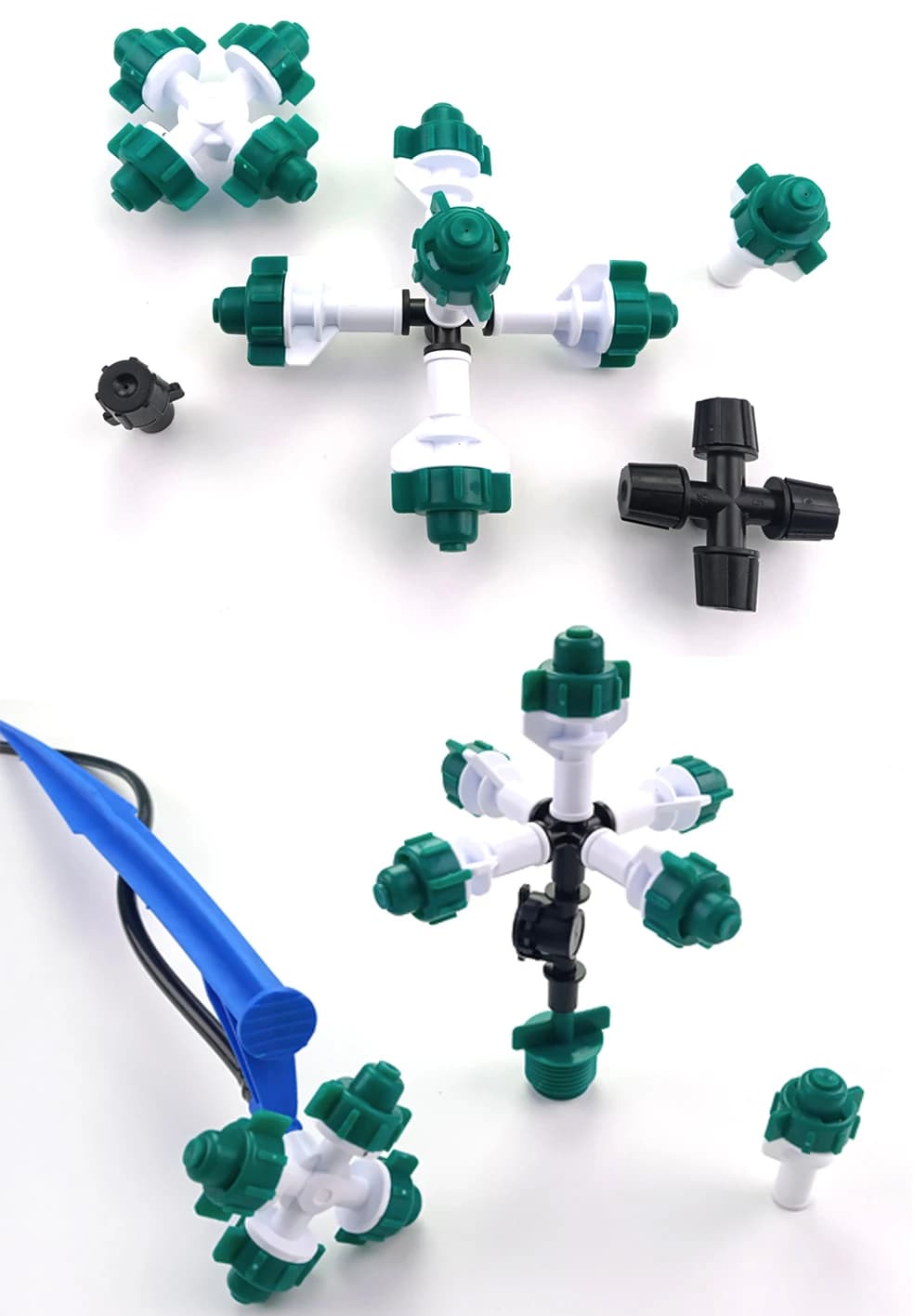 Bico de irrigação nebulizada e aspersores nebulizadores, microaspersor suspenso de estufa para sistema de irrigação