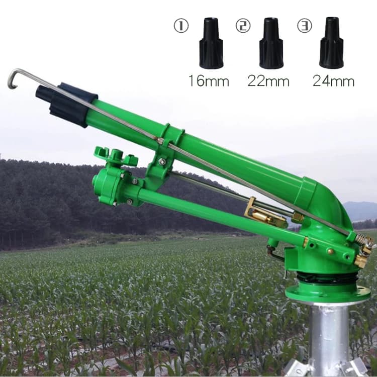 Cannone a pioggia e pistola a spruzzo per irrigazione ad alto volume d'acqua o abbattimento delle polveri