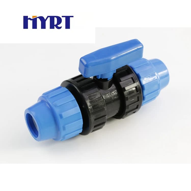 Vanne à boisseau femelle PVC pour système d’irrigation agricole