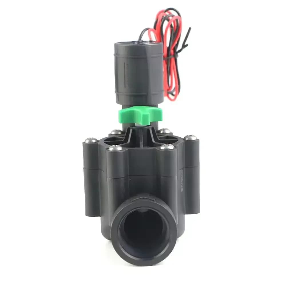 Electroválvula de 1", 12V y 24V AC o DC, para sistemas automáticos inteligentes de riego y controlador electrónico de agua