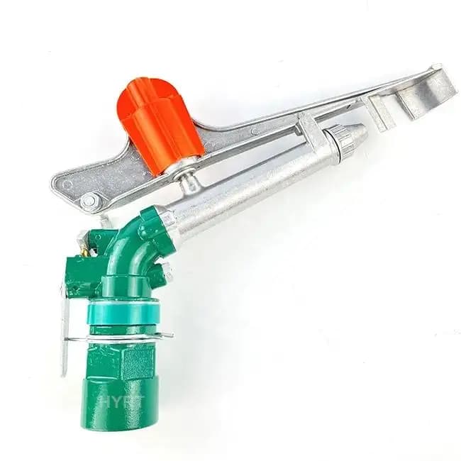 Canhão aspersor automático de impacto 1.5" Inch para pulverização a longa distância, equipamento para sistema de irrigação de terras agrícolas