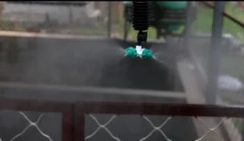 Aspersor para semeadura em estufas, aspersor suspenso com bico nebulizador de quatro saídas para sistema de irrigação em estufas