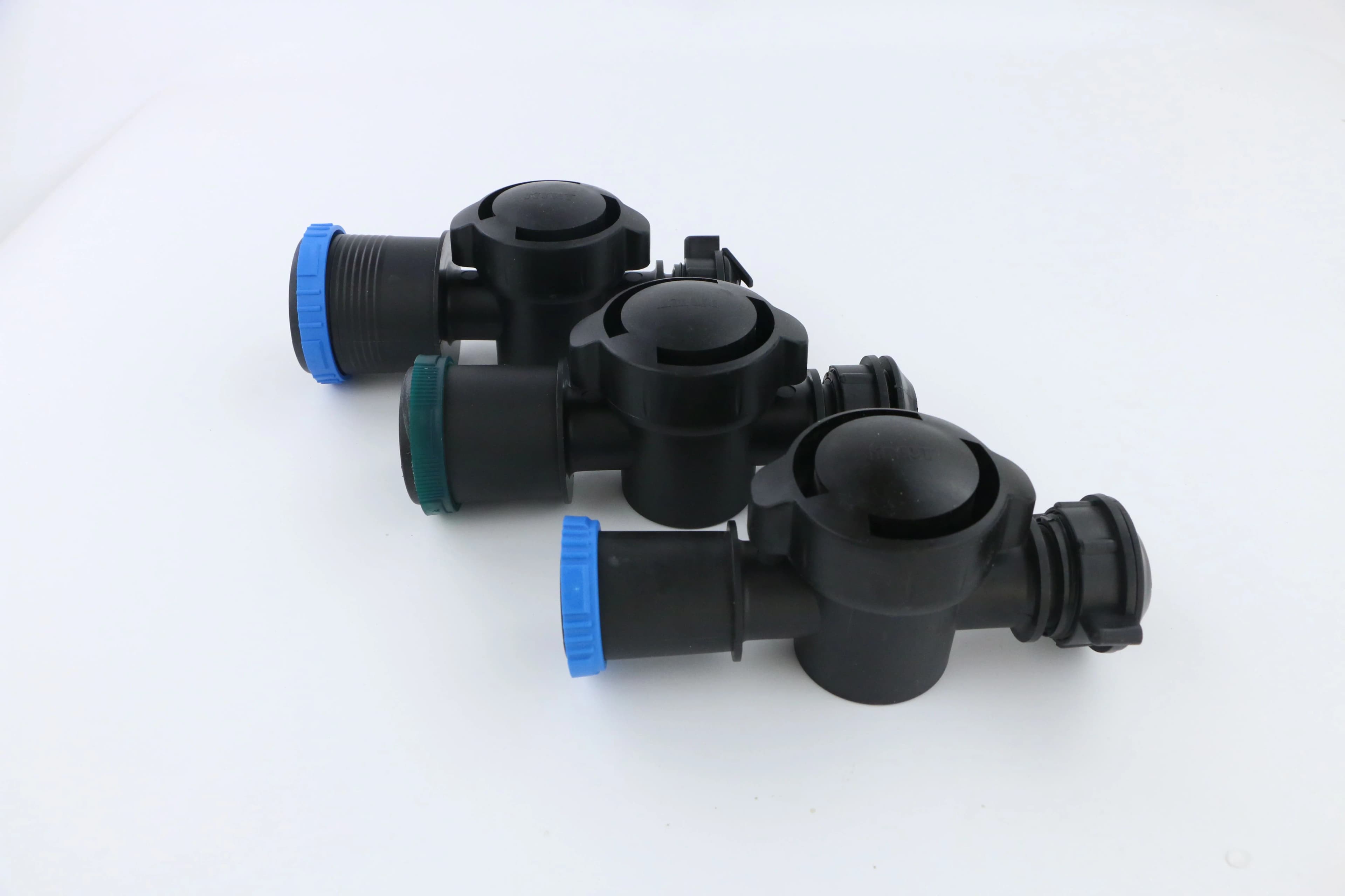 Garden Offtake Valve with Saddle Clamp Connector Rain Spray Tape Hose Accessories Fittings for Pe Layflat Hose 40mm 50mm 63mm