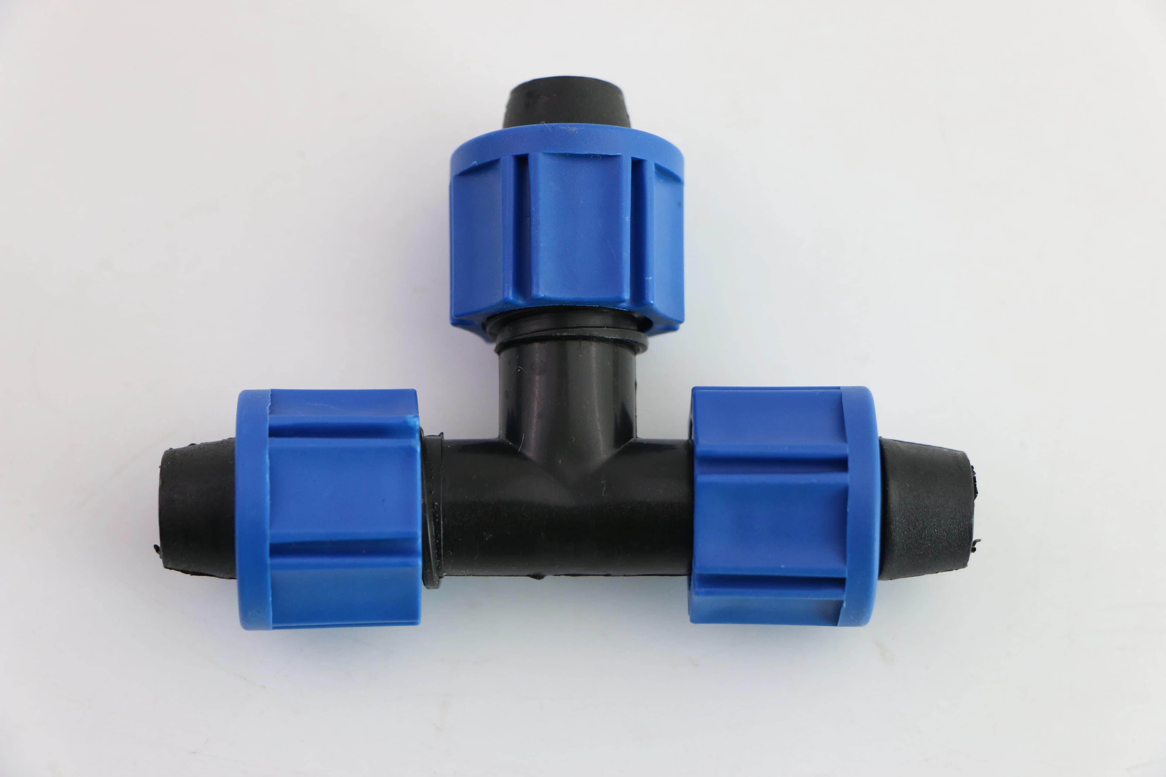 Connecteur en plastique pour ruban goutte-à-goutte, té verrouillable pour tuyau d’irrigation