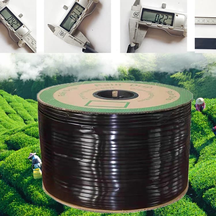 شريط وخرطوم وأنبوب ري بالتنقيط 0.2mm 0.3mm 0.4mm بسماكة 16mm مع نقاطات مسطحة