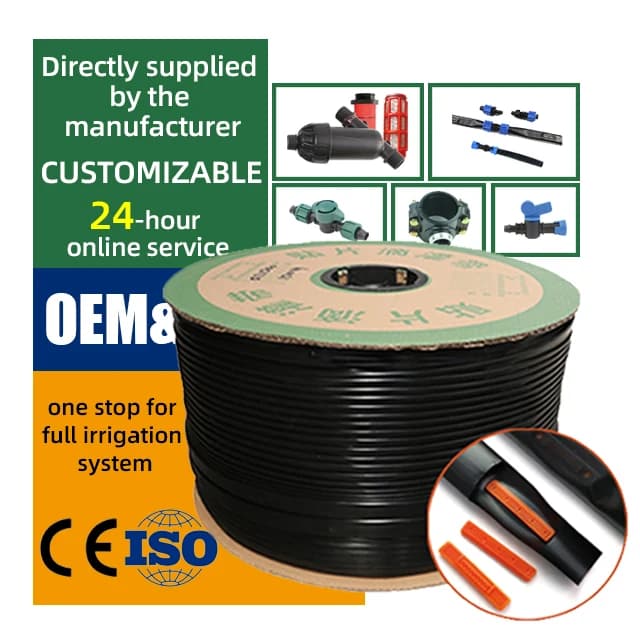 Nastro di irrigazione a goccia 2022 a prezzo più basso con erogatore piatto per impianto a goccia