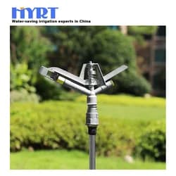 Cannone irrigatore 2 Inch Py 40 con azionamento a ingranaggi 360, irrigatore metallico per impianti di irrigazione agricola
