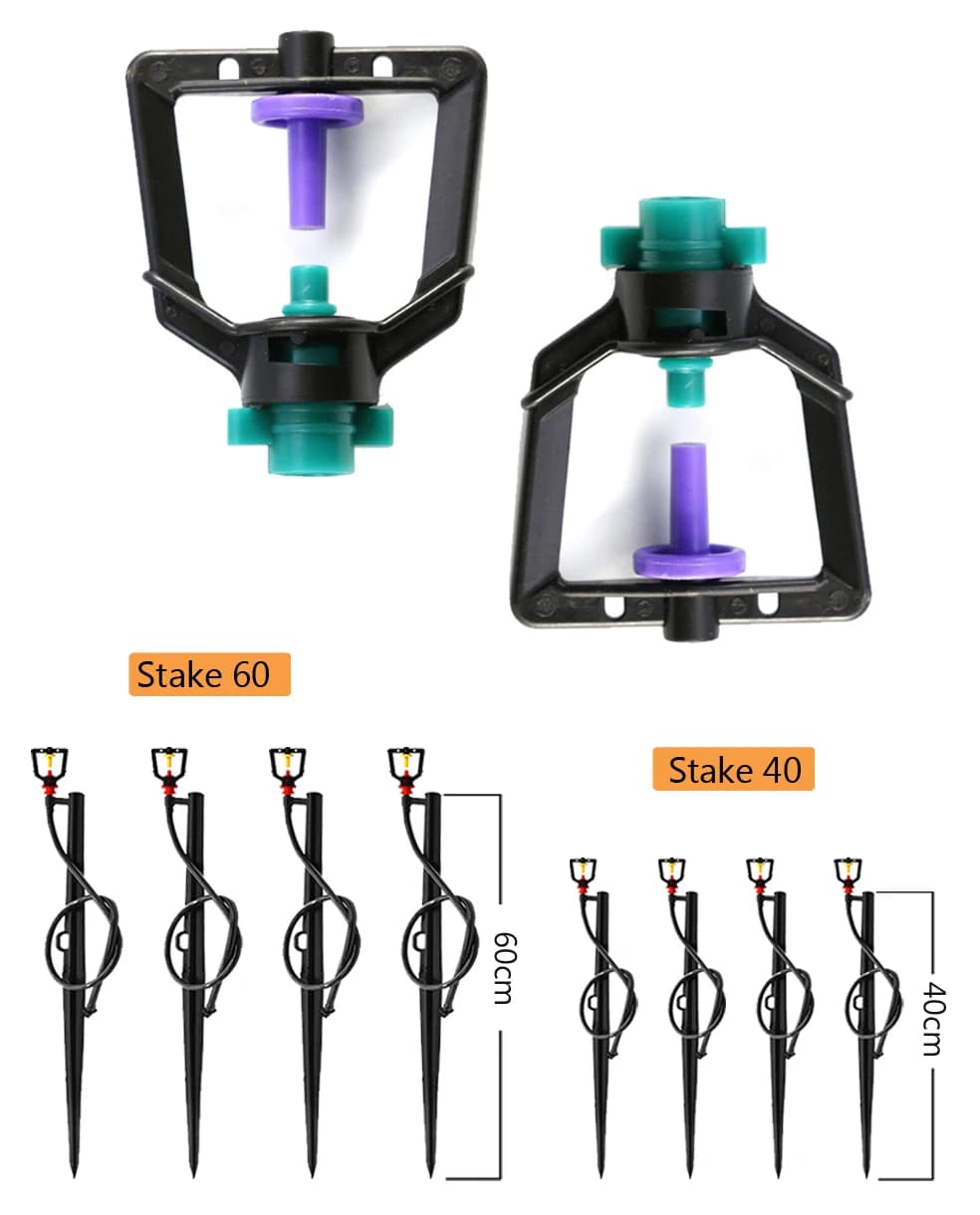Drip Irrigation Rotary Micro Sprinkler Water Sprinkler Garden Sprinklers