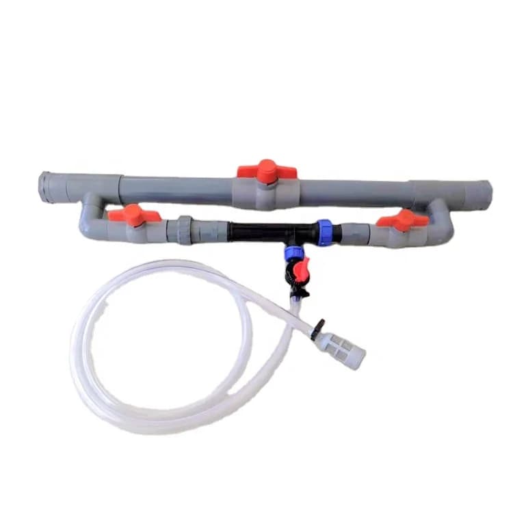 Kit d’injecteur d’engrais Venturi de qualité supérieure avec collecteur et vanne pour système goutte-à-goutte
