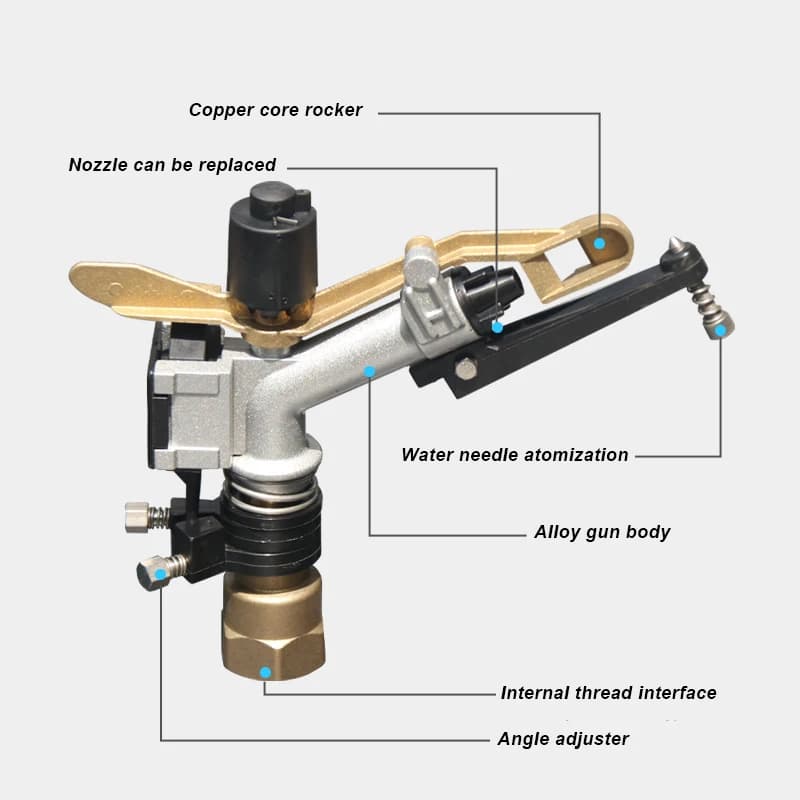 Farmland Irrigation Big Gun Impact Sprinkler 360 Degree for Farm Irrigation System