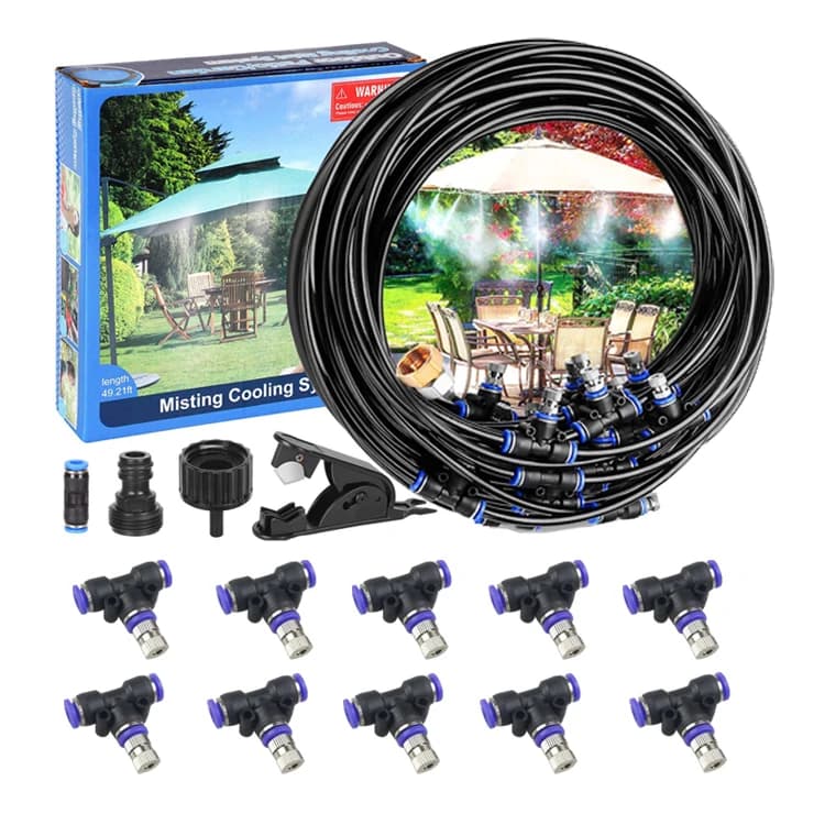 ערכת הרכבה עצמית DIY מבוקשת 10M, מערכת קירור בערפל בלחץ נמוך