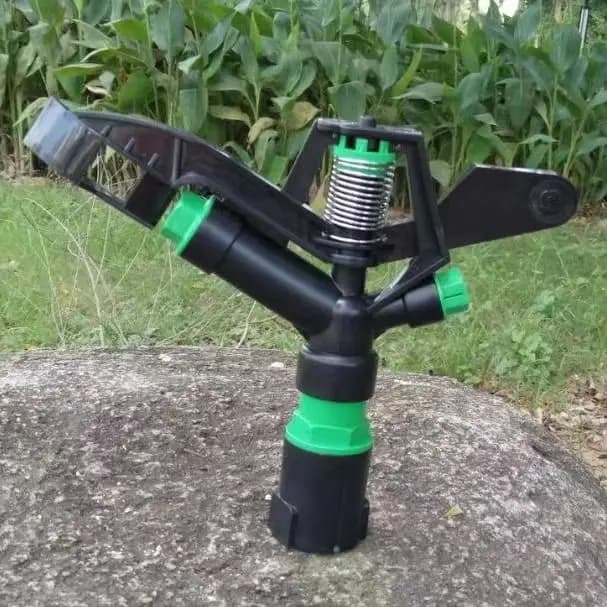 Bico automático oscilante de plástico de 1" F, aspersor de impacto para irrigação agrícola com água e sistema de irrigação de gramados