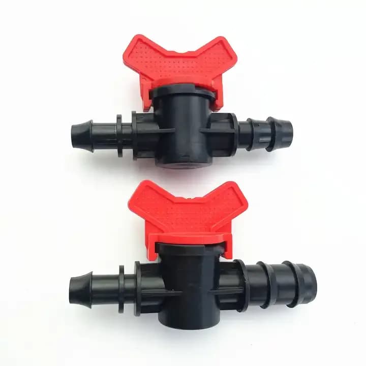 农业滴灌用 PE 管宝塔分水阀，16mm、20mm、25mm 滴灌管控制微型阀门