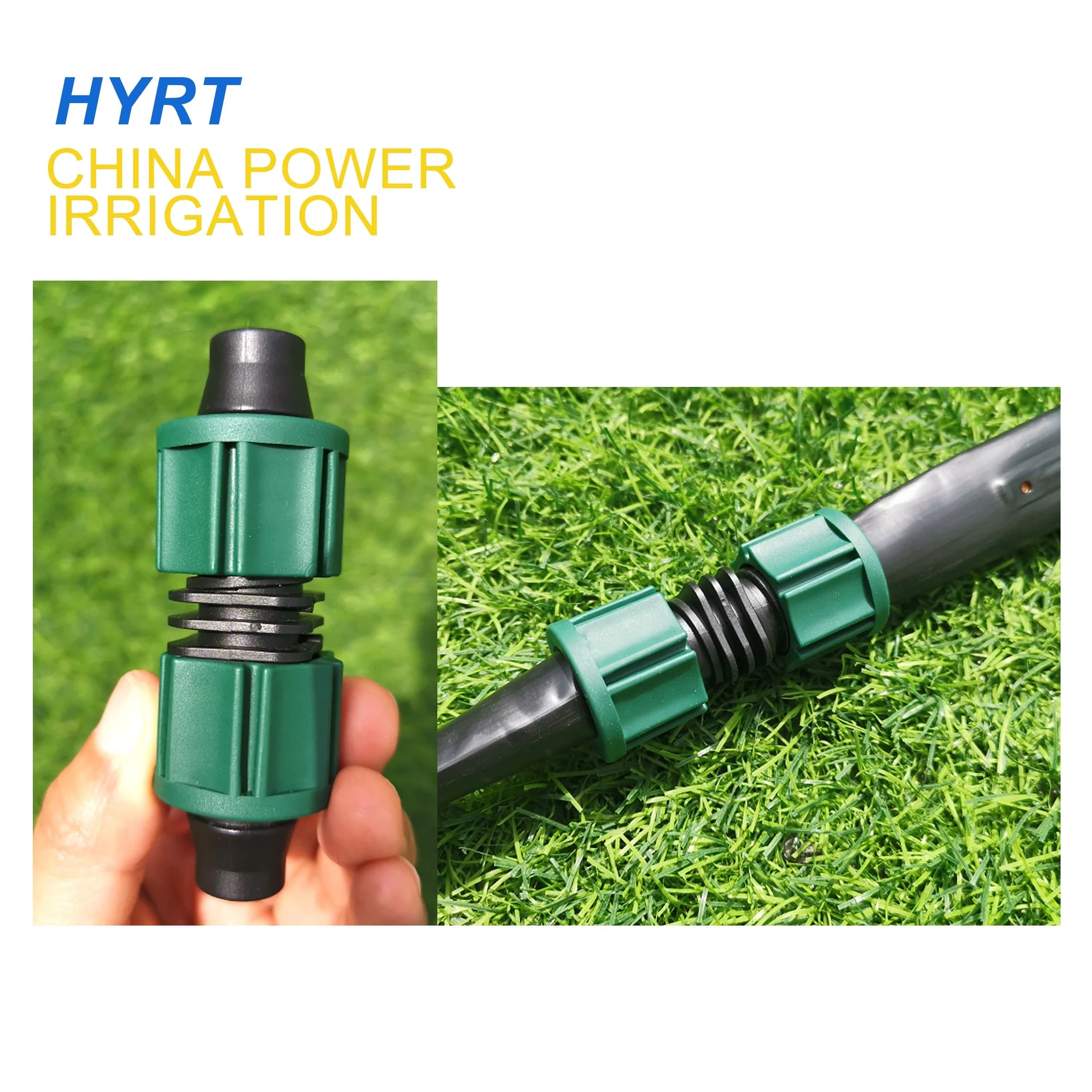 قارنة للري بالتنقيط HDPE ووصلة عامة 1/2 بوصة ونقاط ووصلات ضغط بلاستيكية ووصلة لولبية