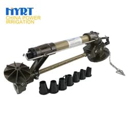 Cannone irrigatore 2 Inch Py 40 con azionamento a ingranaggi 360, irrigatore metallico per impianti di irrigazione agricola