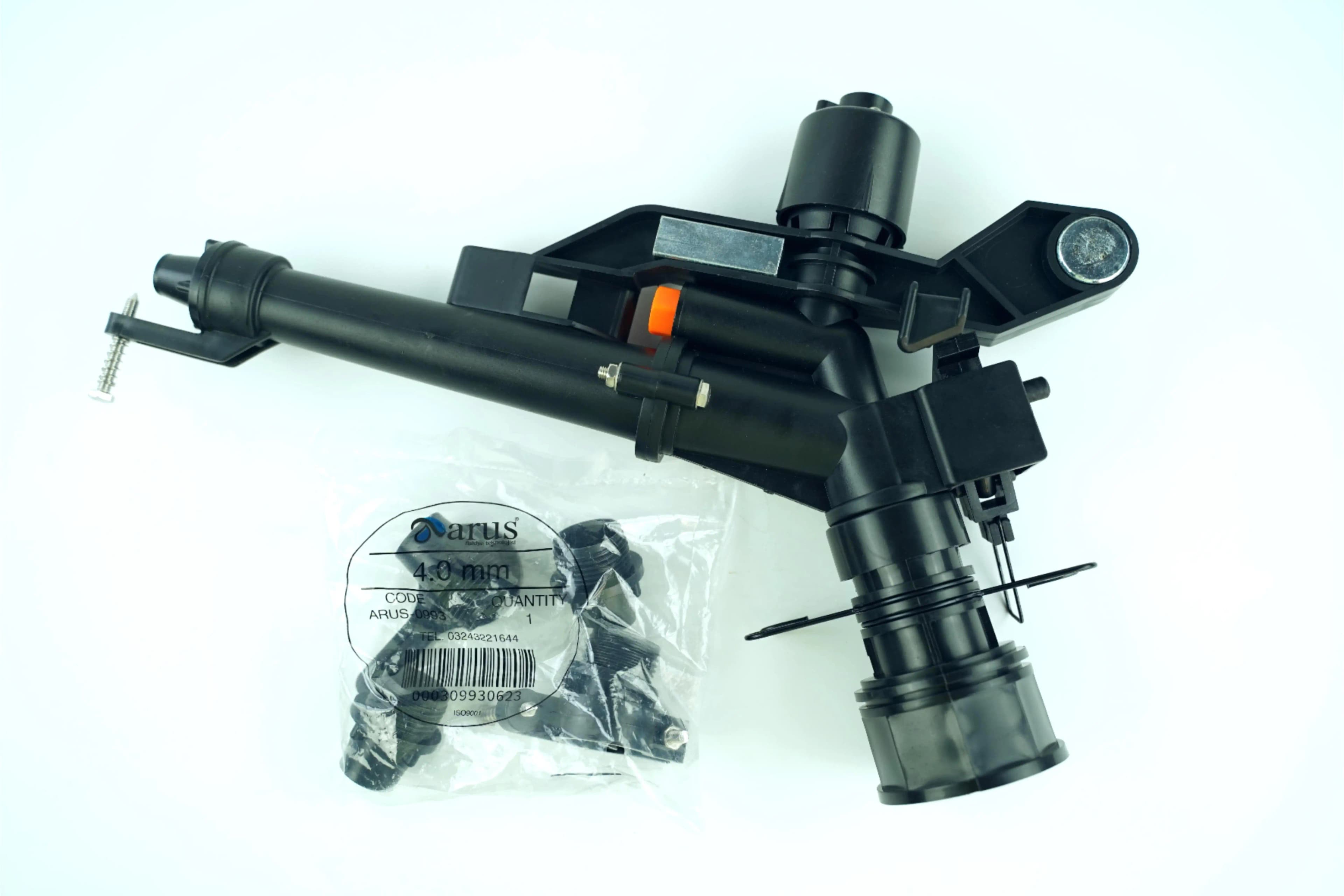 Plastic 1.5inch Rain Gun Sprinkler Long Shot Distance 360 Degree Rotating for Garden Agriculture Sprinkler Irrigation System