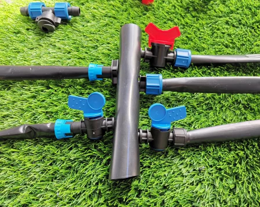 Controlador de riego de invernaderos agrícolas, accesorios de cinta de goteo 16mm, tubería Pe y miniválvula para otros usos de suministro de agua y riego