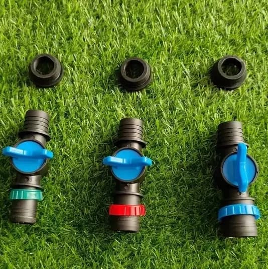 Vanne de dérivation 25mm 28mm 32mm pour tuyau rigide en polyéthylène et tuyau plat agricole, système d’arrosage et d’irrigation