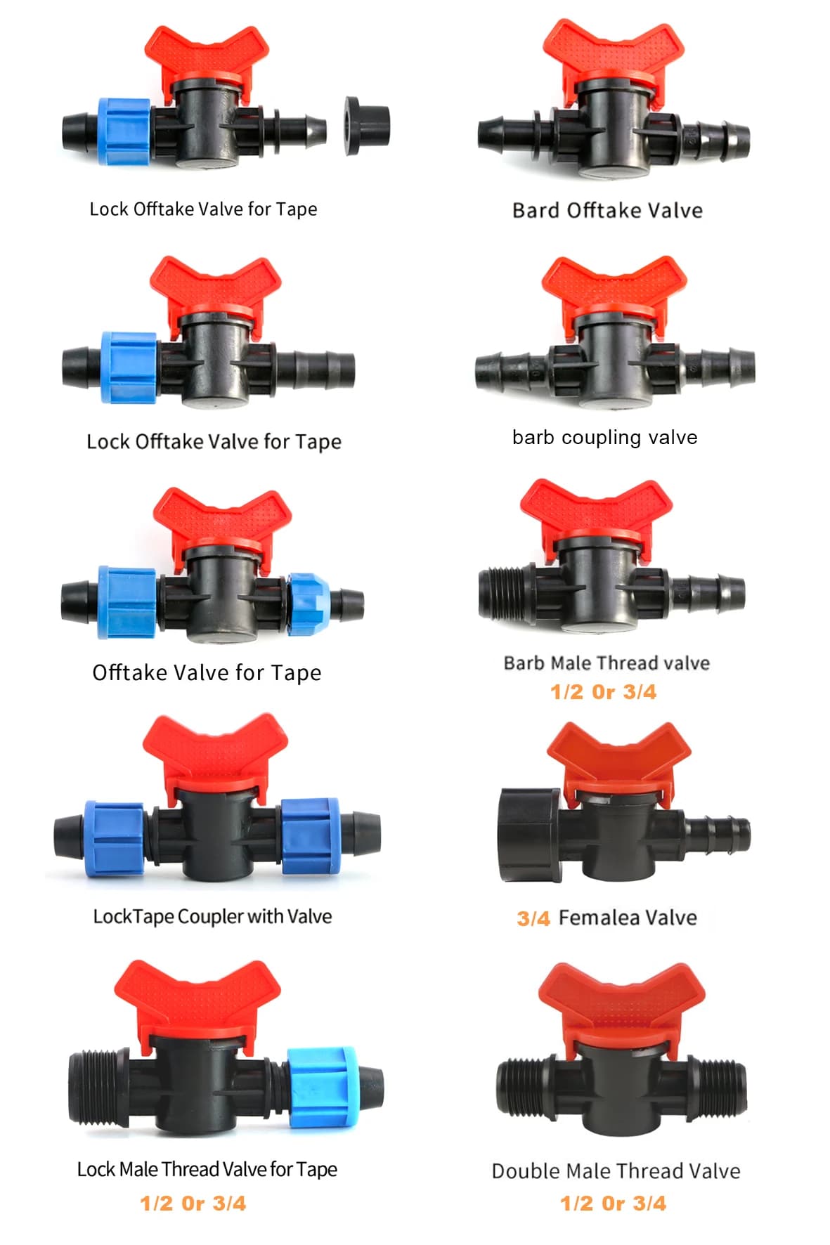 Drip Irrigation Fitting Small Valve for Farm Irrigation System