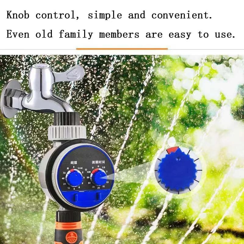 Programmateur motorisé d’arrosage automatique pour système goutte-à-goutte agricole et de jardin