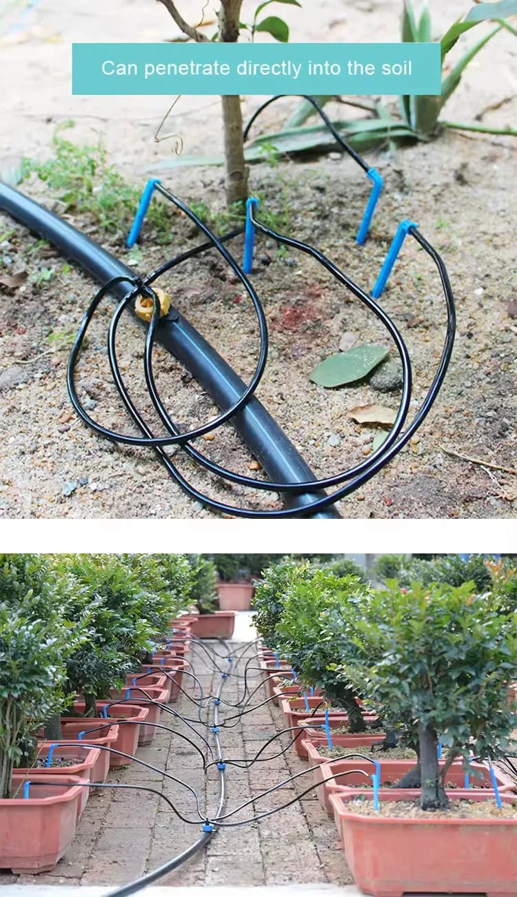 Gocciolatore a freccia a 4 vie curvo/diritto con gocciolatore da 8L a prezzo di fabbrica per impianto di irrigazione a goccia