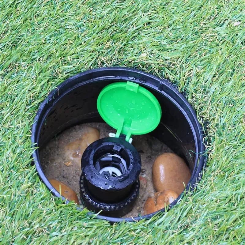 Conexão plástica de irrigação com válvula macho de tomada rápida de água 3/4" e 1" para sistema de irrigação de jardins e gramados