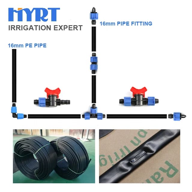 Raccordo di giunzione da 16mm con ghiera di bloccaggio per irrigazione con nastro gocciolante, 20mm, economico e conveniente