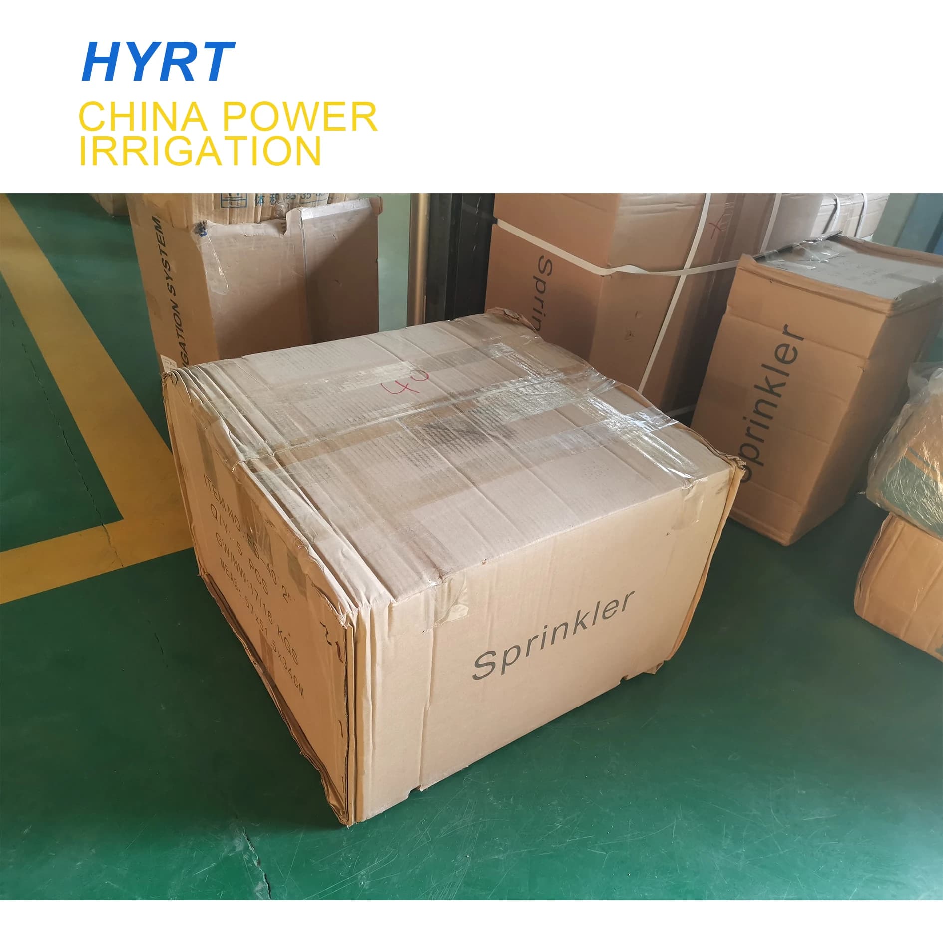 ממטרה לטווח רחוק 1.5 אינץ' עם הברגה פנימית למערכת השקיה בחווה, Rain Gun עם שטח כיסוי גדול