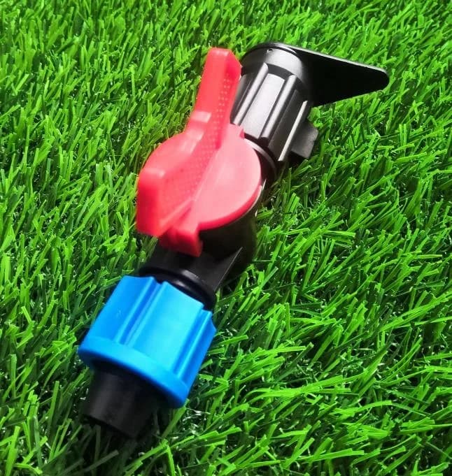 Mini-vanne de haute qualité pour tuyau plat et ruban goutte-à-goutte, raccord POM