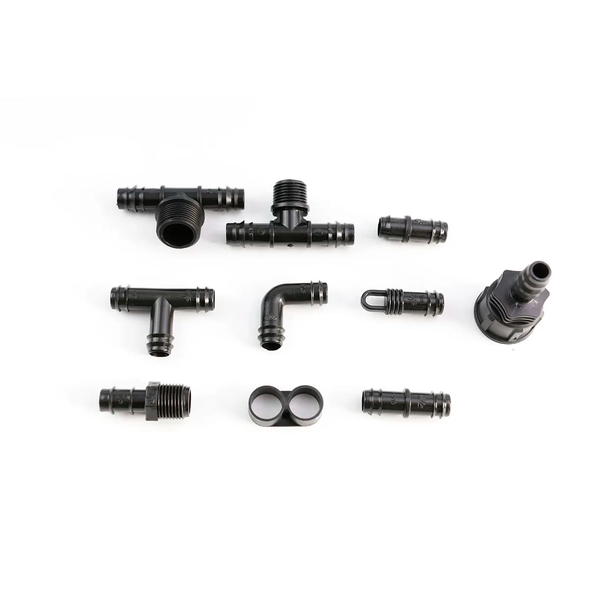 פקק קצה מתקפל לצינור PE בגודל 16mm/20mm/25mm, אביזר לסיום קו השקיה