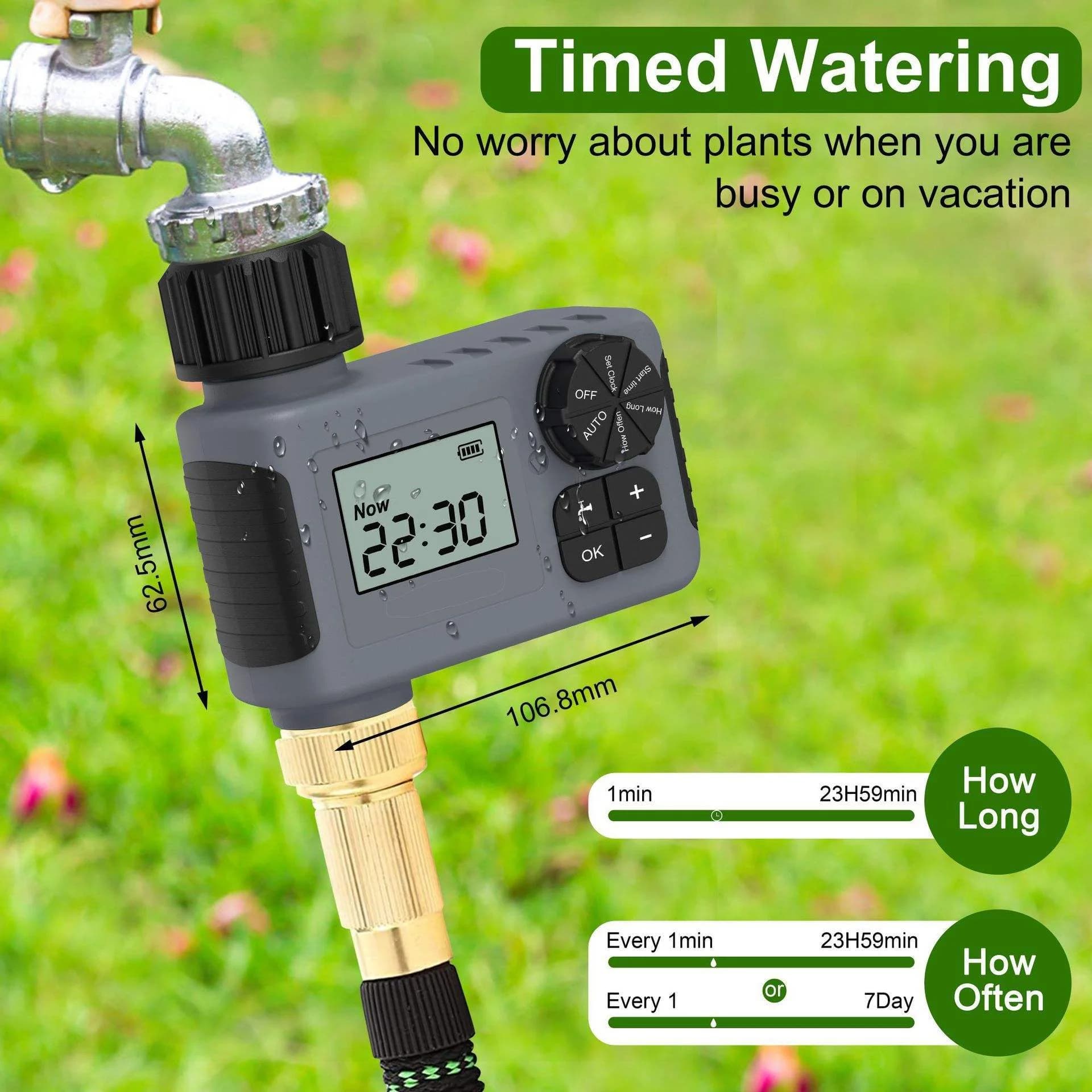 屋外庭園散水灌漑タイマー・新型スマート自動散水タイマー・水バルブコントローラー